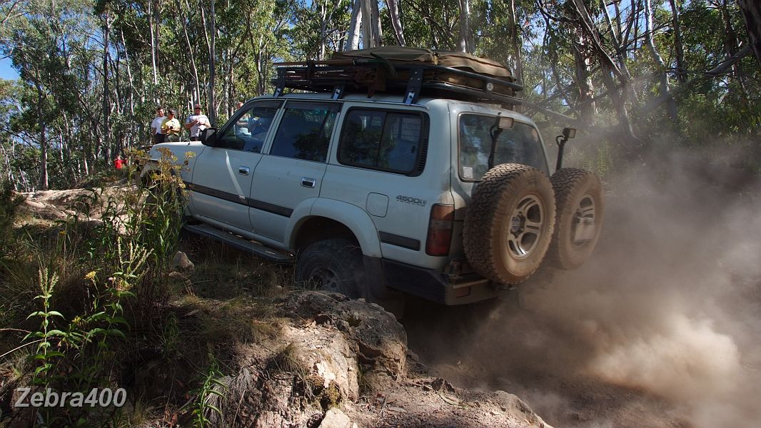 29-Gerry Gee creates a dust storm on the Cobberas Trail.JPG